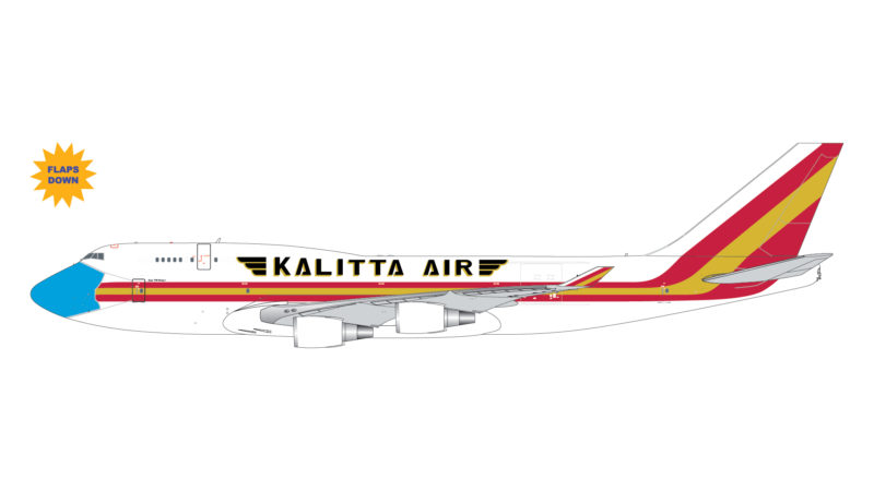 GeminiJets GJCKS1999F 1:400 Kalitta Air Boeing 747-400 "Mask" (Flaps/Slats Extended) N744CK