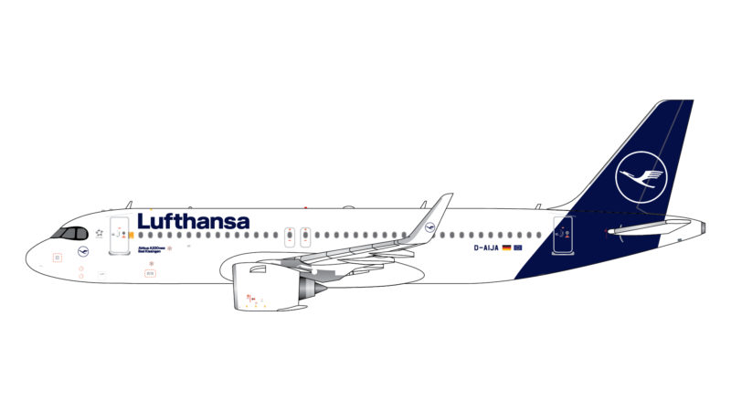 GeminiJets GJDLH1968 1:400 Lufthansa Airbus A320neo D-AIJA