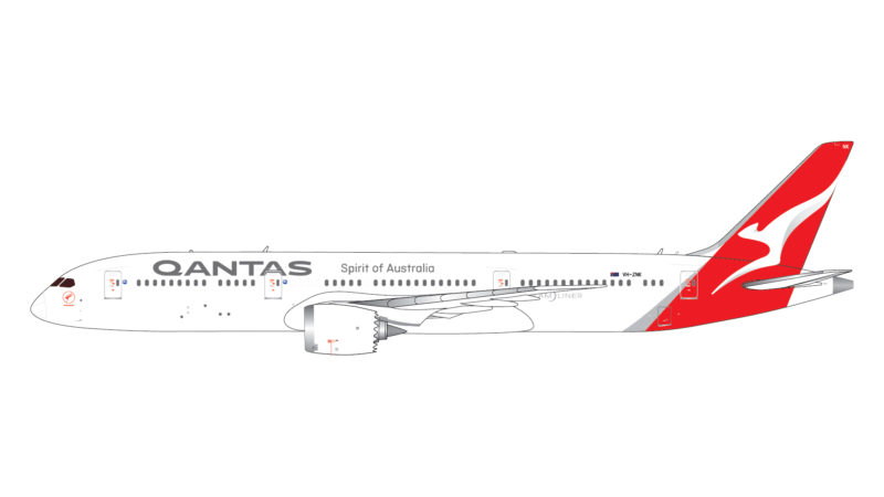 GeminiJets GJQFA1995 1:400 Qantas Boeing 787-9 Dreamliner VH-ZNK