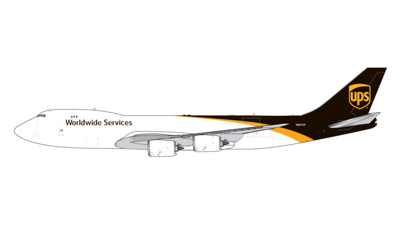 GeminiJets GJUPS1990 1:400 UPS Boeing 747-8F N607UP