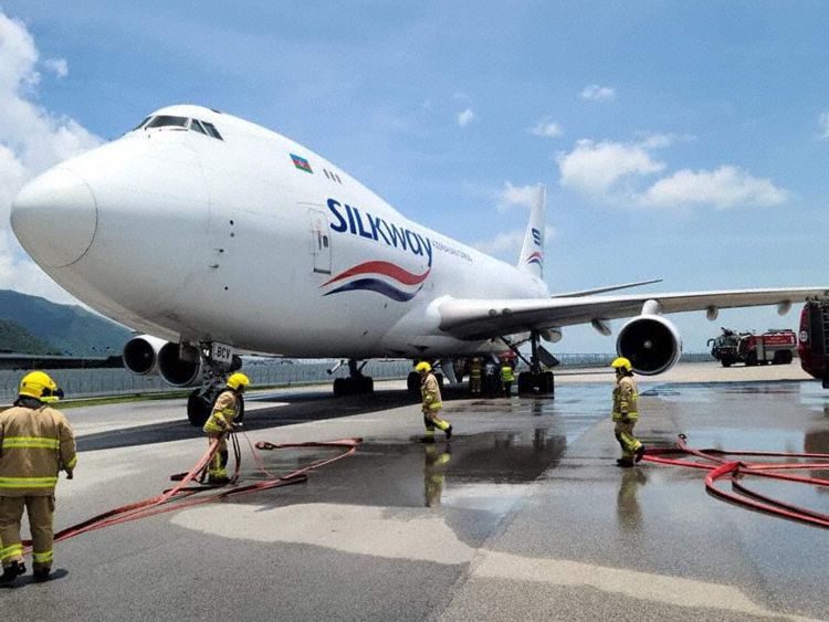 Silk Way Boeing 747 Performs Rejected Takeoff After Engine Failure