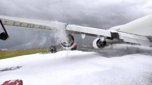 UPS Boeing 747-8 Returns to Hong Kong after Engine Fire