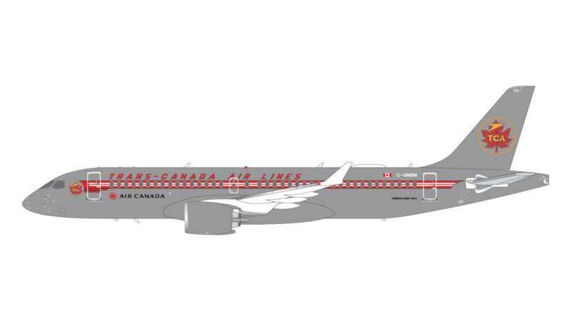 GeminiJets G2ACA999 1:200 Air Canada A220-300 "Trans-Canada Retro" C-GNBN