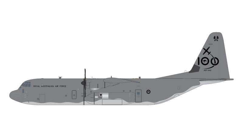 GeminiJets G2RAA993 1:200 Royal Australia Air Force C-130J Hercules A97-442