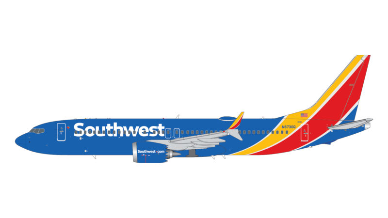 GeminiJets G2SWA1008 1:200 Southwest Airlines Boeing 737 MAX 8 N8730Q