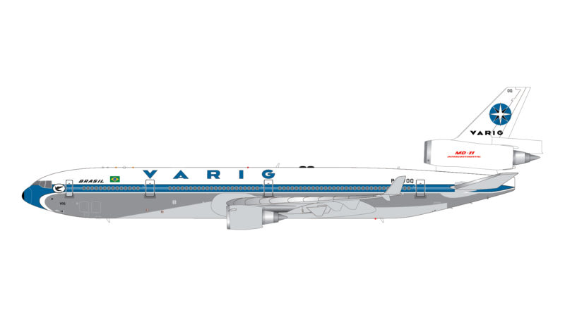 GeminiJets G2VRG1007 1:200 Varig MD-11 PP-VOQ