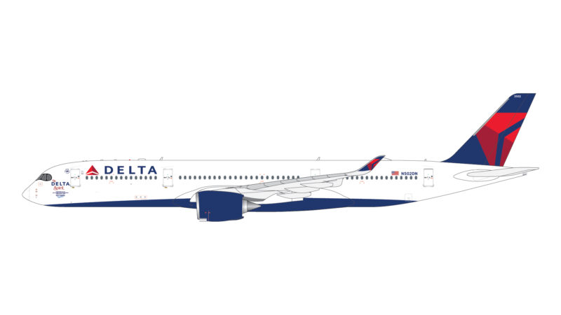 GeminiJets GJDAL2001 1:400 Delta Air Lines Airbus A350-900 "The Delta Spirit" N502DN