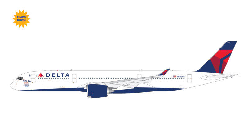 GeminiJets GJDAL2001F 1:400 Delta Air Lines A350-900 "The Delta Spirit" (Flaps/Slats Extended) N502DN