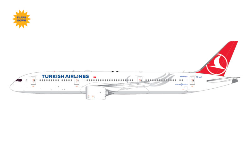 GeminiJets GJTHY2018F 1:400 Turkish Airlines Boeing 787-9 (Flaps/Slats Extended) TC-LLO