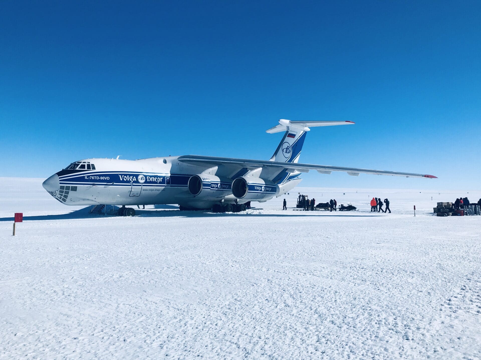 Flying to Antarctica