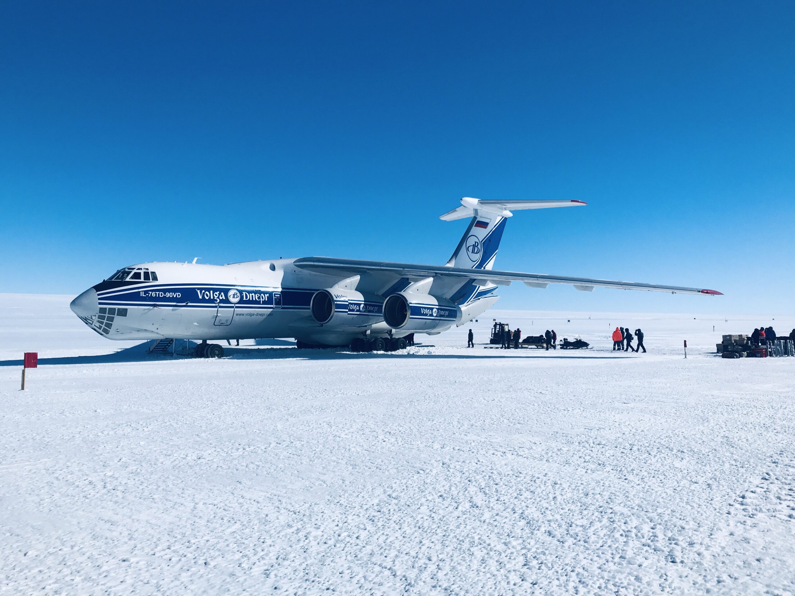 Flying Volga-Dnepr IL-76 to Antarctica