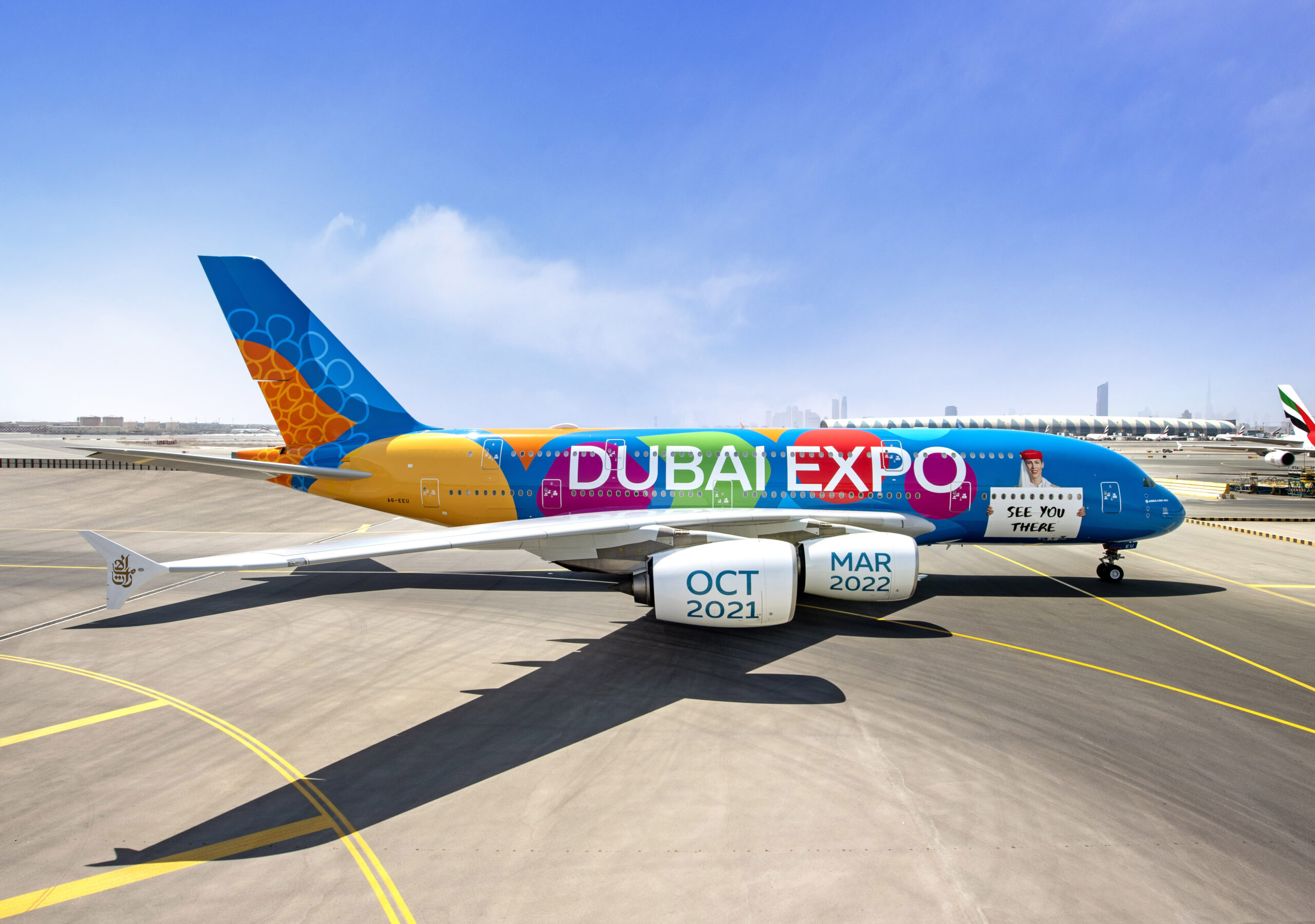 Emirates Reveals Special Expo 2020 Dubai Livery on A380