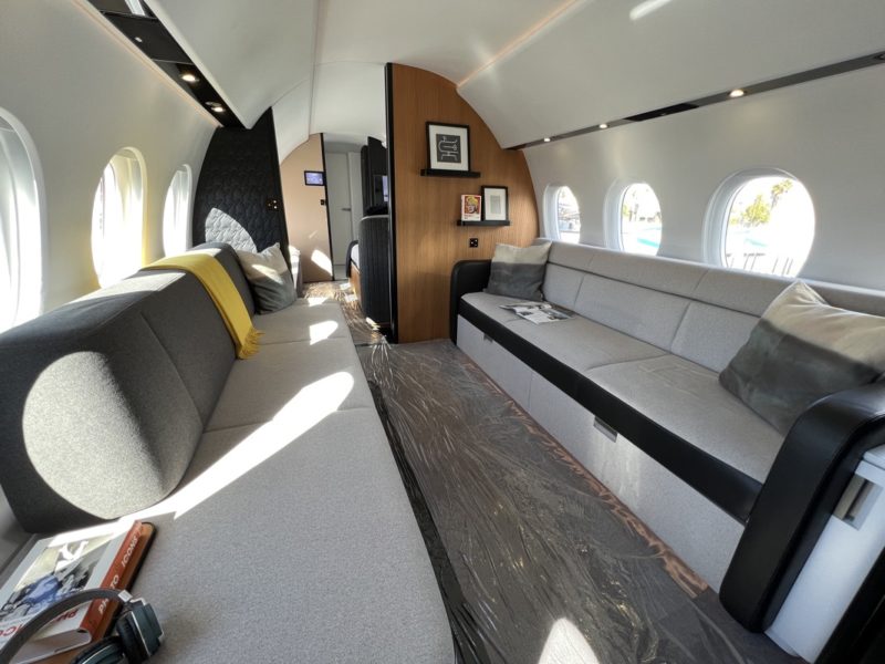 a couches in a plane