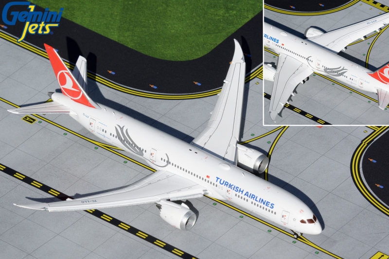 GeminiJets GJTHY2018F 1:400 Turkish Airlines Boeing 787-9 (Flaps/Slats Extended) TC-LLO