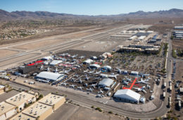 an aerial view of an airport