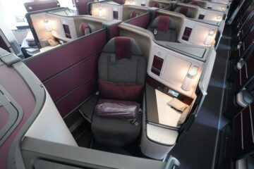 a seat in a business class