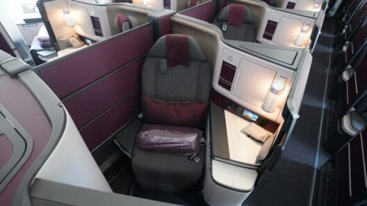a seat in a business class