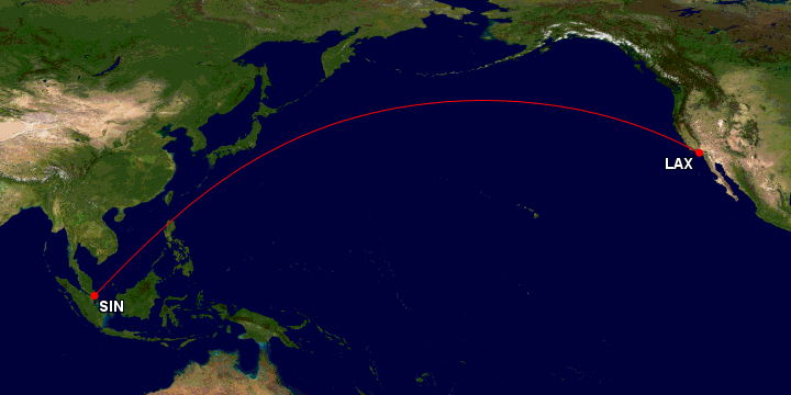 a map of the earth with a red line