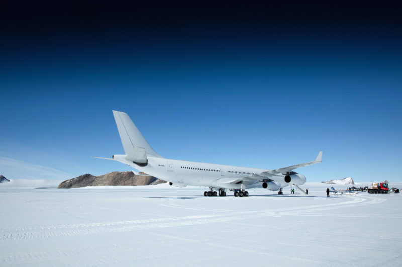 Hi Fly lands first A340 in Antarctica