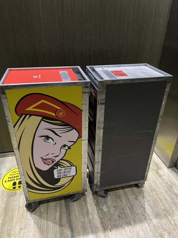 two boxes with a cartoon of a woman on them