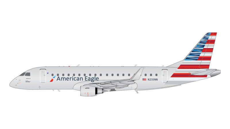 GeminiJets G2AAL1040 1:200 American Eagle Embraer 175 N233NN