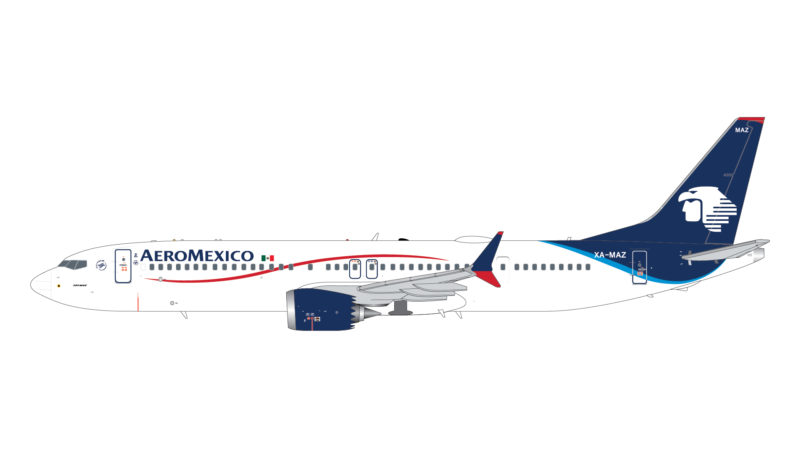 GeminiJets G2AMX1002 1:200 Aeromexico Boeing 737 MAX 9 XA-MAZ