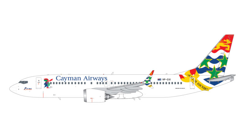 GeminiJets G2CAY980 1:200 Cayman Airways Boeing 737 MAX 8 VP-CIX