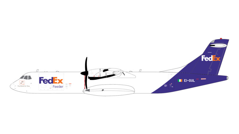GeminiJets G2FDX975 1:200 FedEx Feeder ATR-72-600F EI-GUL
