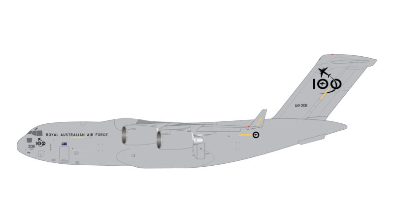 GeminiJets G2RAA992 1:200 Royal Australia Air Force C-17 Globemaster III A41-213