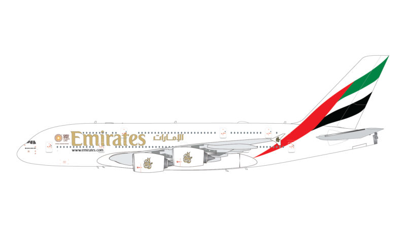 GeminiJets G2UAE1045 1:200 Emirates Airbus A380 A6-EUD