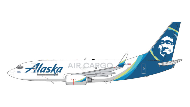 GeminiJets GJASA2028 1:400 Alaska Air Cargo Boeing 737-700F N627AS