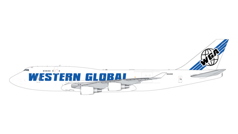 GeminiJets GJWGN2015 1:400 Western Global Boeing 747-400BCF N344KD