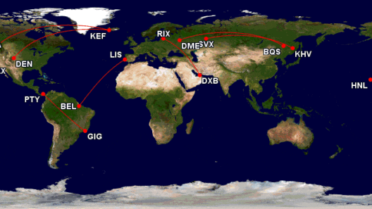 The Longest Narrow-body Routes in the World by Aircraft Type