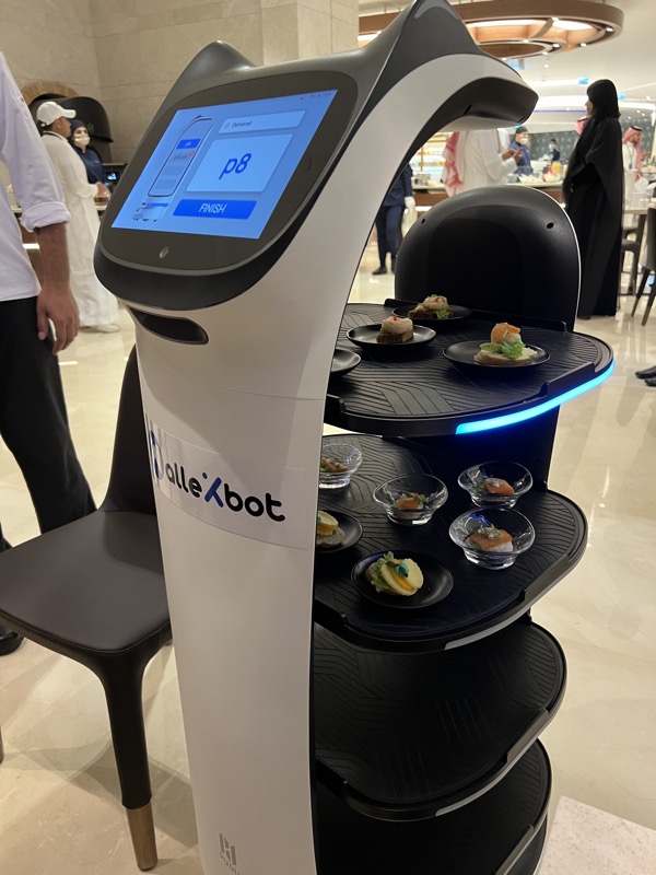 a machine with food on it