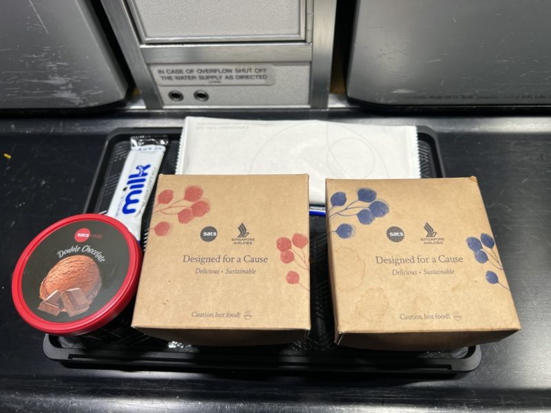 New Singapore Airlines regional food in Economy Class