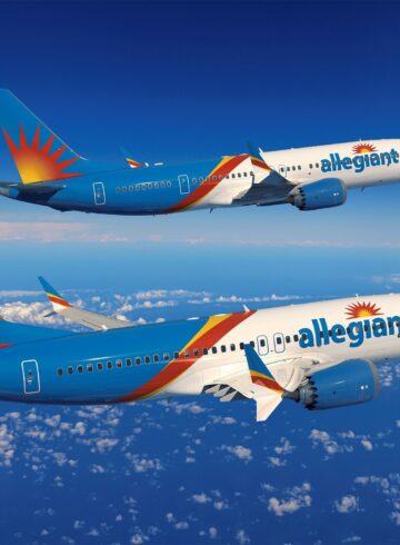 two airplanes in the sky