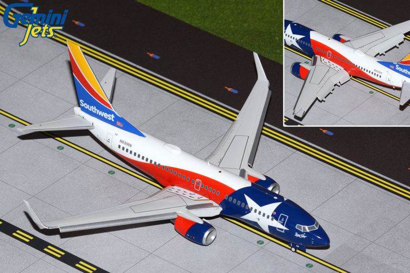 GeminiJets G2SWA1009F 1:200 Southwest Airlines Boeing 737-700 "Lone Star One" (Flaps/Slats Extended) N931WN