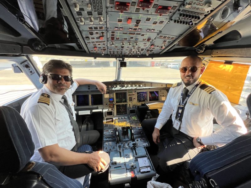 Captain Kaleem and First Officer Junaid Ali on PIA A320