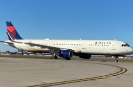 Delta Airbus A321 Blows Out Tire During Landing Cause Runway Excursion
