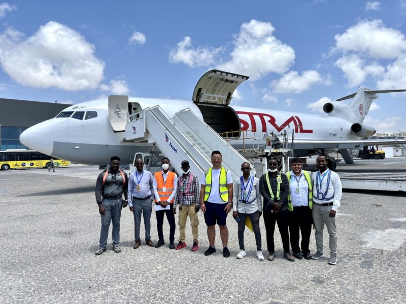 A photo with Astral Cargo ground team in Mogadishu
