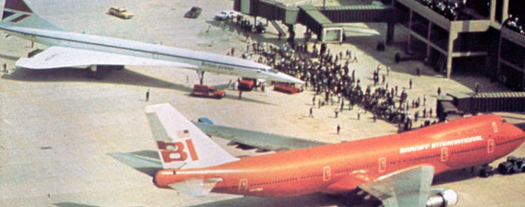 an airplane parked at an airport