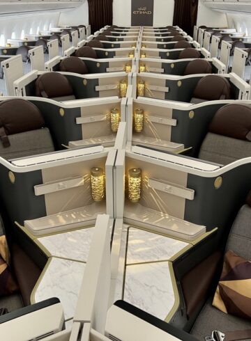 a rows of chairs in a plane