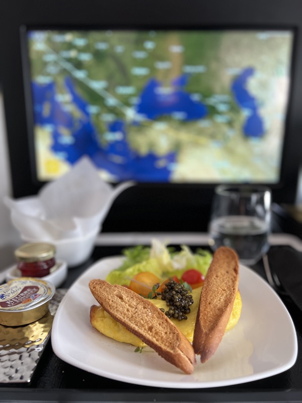 a plate of food on a table