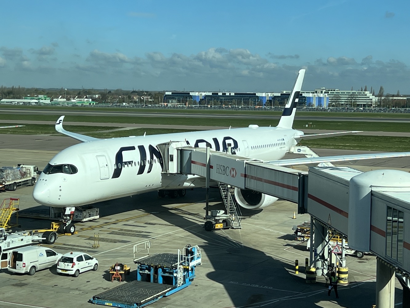 an airplane at an airport