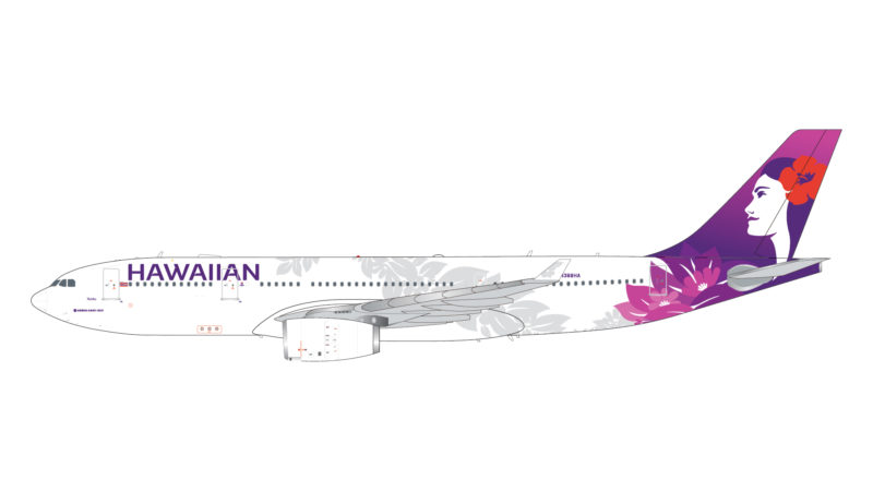 GeminiJets G2HAL1053 1:200 Hawaiian Airlines Airbus A330-200 N388HA