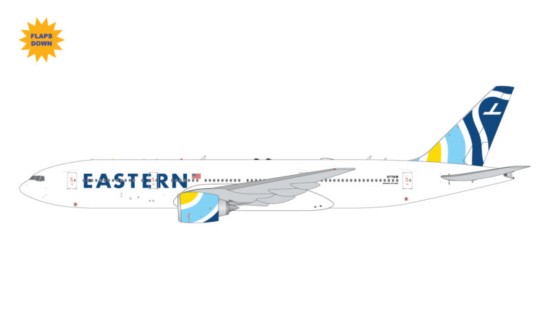 GeminiJets GJEAL2059F 1:400 Eastern Airlines Boeing 777-200ER (Flaps/Slats Extended) N771KW