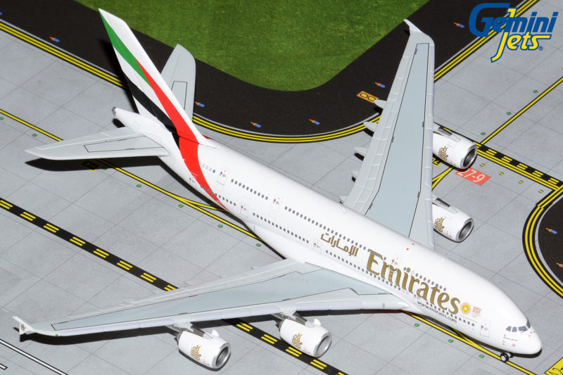 GeminiJets GJUAE2053 1:400 Emirates Airbus A380 A6-EVN