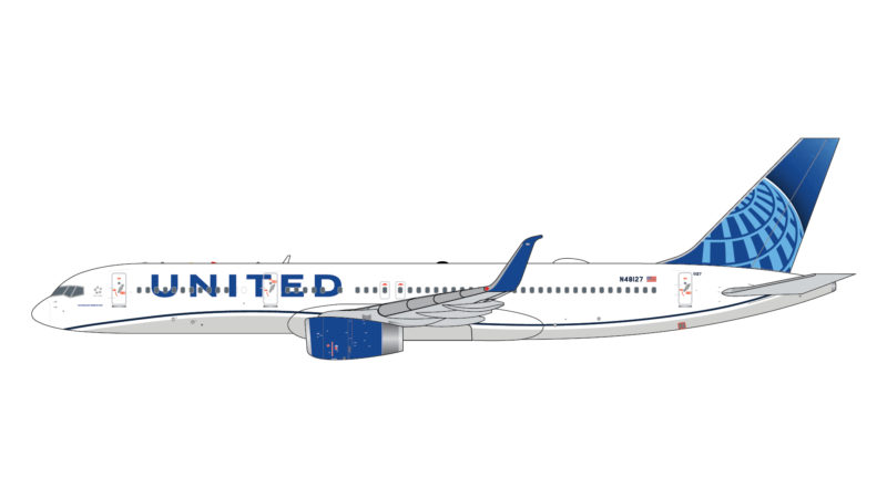 GeminiJets GJUAL2061 1:400 United Airlines Boeing 757-200 N48127