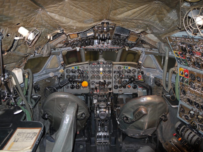 the inside of a plane