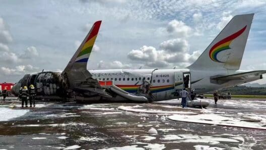 Tibet Airlines A319 Caught Fire During Take Off in China